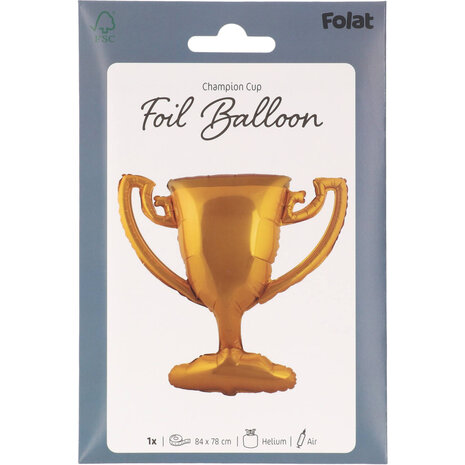 Folat Voetbal Beker SuperShape Folie Ballon 77x85cm | per stuk Folat Voetbal Beker SuperShape Folie Ballon 77x85cm | per stuk