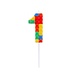 Godan Lego Cijfer 1 Kaars 3,5x10,5cm | per stuk Godan Lego Cijfer 1 Kaars 3,5x10,5cm | per stuk
