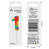 Godan Bougie Lego numéro 1 3,5 x 10,5 cm | à l'unité Godan Bougie Lego numéro 1 3,5 x 10,5 cm | à l'unité