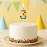 Godan Lego Number 3 Candle 3.5x10.5cm | per piece Godan Lego Number 3 Candle 3.5x10.5cm | per piece