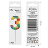 Godan Lego Number 3 Candle 3.5x10.5cm | per piece Godan Lego Number 3 Candle 3.5x10.5cm | per piece
