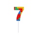 Godan Lego Cijfer 7 Kaars 3,5x10,5cm | per stuk Godan Lego Cijfer 7 Kaars 3,5x10,5cm | per stuk