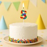 Godan Lego Number 8 Candle 3.5x10.5cm | per piece Godan Lego Number 8 Candle 3.5x10.5cm | per piece