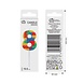 Godan Lego Number 8 Candle 3.5x10.5cm | per piece