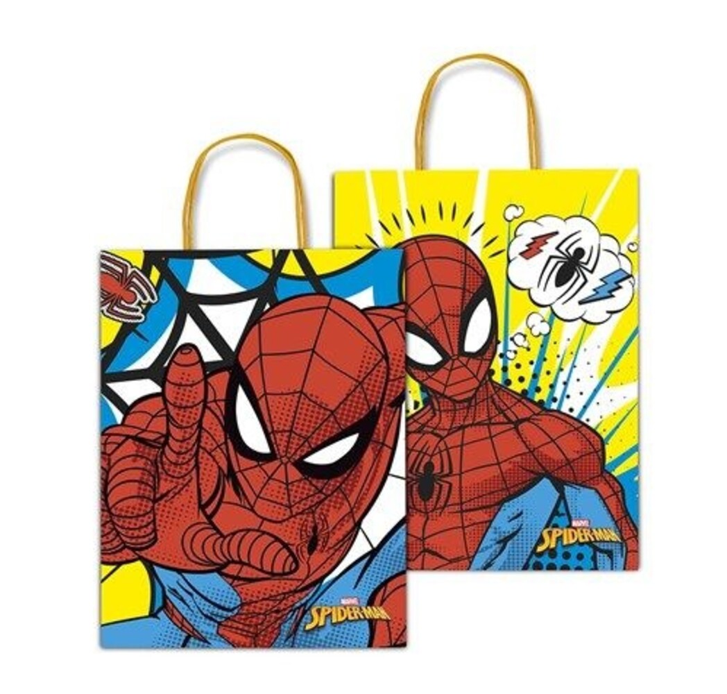 Haza - Witbaard Spiderman Uitdeelzakje 21x16cm | per stuk
