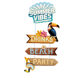 Paper Dreams Deurbord Summer Vibes 27x60cm | per stuk Paper Dreams Deurbord Summer Vibes 27x60cm | per stuk