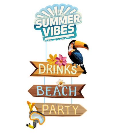 Paper Dreams Deurbord Summer Vibes 27x60cm | per stuk