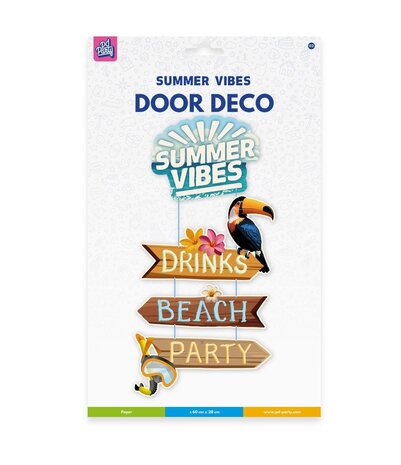 Paper Dreams Deurbord Summer Vibes 27x60cm | per stuk