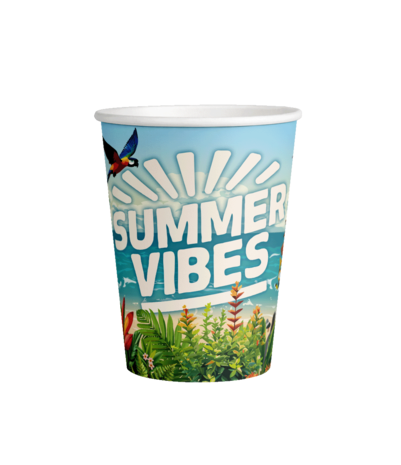 Paper Dreams Bekers Summer Vibes 200ml | 8 stuks