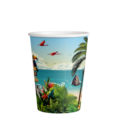 Paper Dreams Summer Vibes Becher 200 ml | 8 Stück