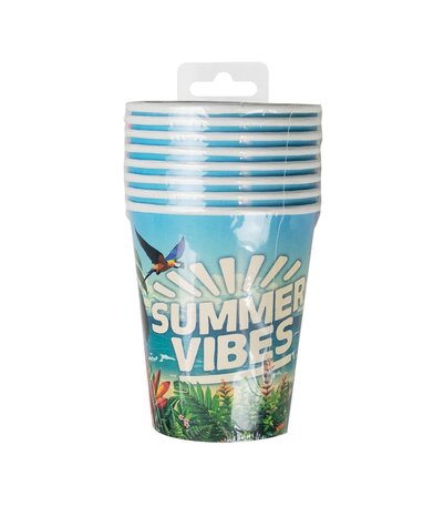 Paper Dreams Bekers Summer Vibes 200ml | 8 stuks