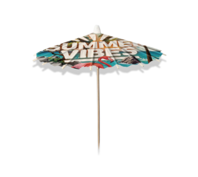 Paper Dreams Cocktail Parasols Summer Vibes 10cm | 8 stuks Paper Dreams Cocktail Parasols Summer Vibes 10cm | 8 stuks