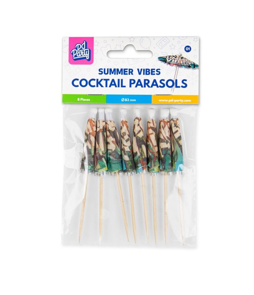 Paper Dreams Cocktail-Sonnenschirme Sommerfeeling 10 cm | 8 Stück