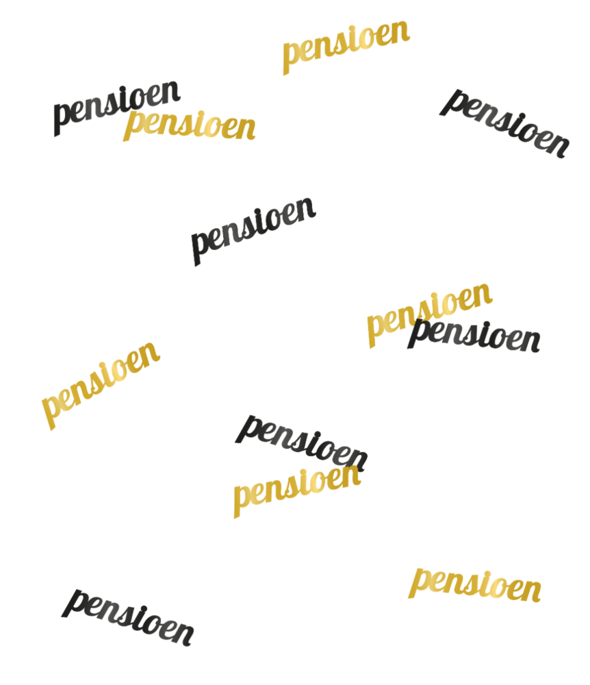 Paper Dreams Confetti Tafeldecoratie Pensioen Classy | per zakje van 14 gram