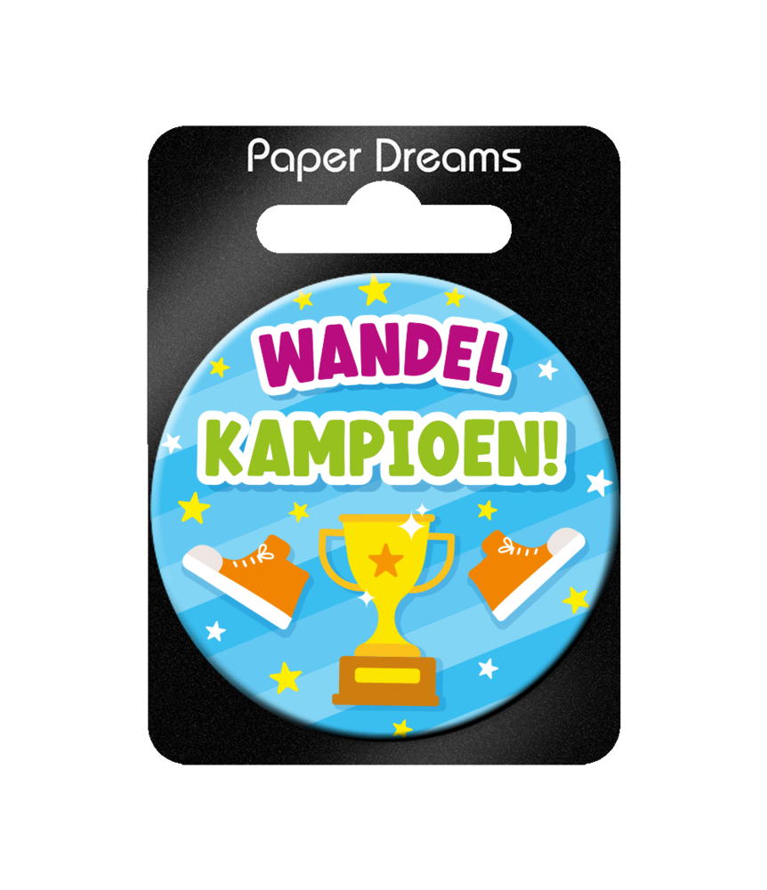 Paper Dreams Bouton Walking Champion 5,5 cm | à l'unité