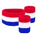 Boland Zweetbandjes Rood-Wit-Blauw | 3 stuks Boland Zweetbandjes Rood-Wit-Blauw | 3 stuks