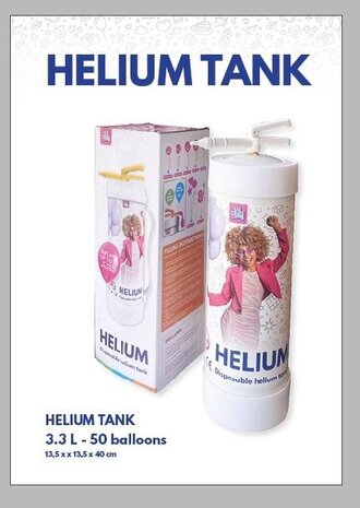 Paper Dreams Heliumtank für 50 Ballons