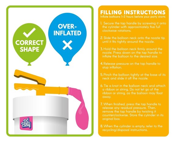 Paper Dreams Helium tank for 50 balloons