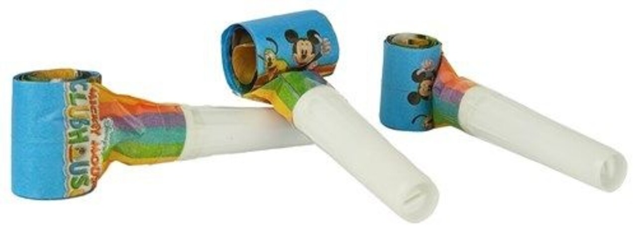 Haza - Witbaard Mickey-Mouse-Partytröten | 6 Stück