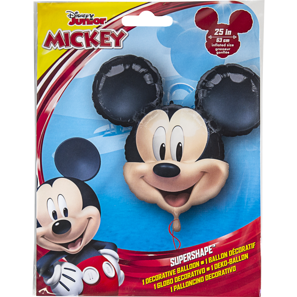 Folat Mickey Mouse SuperShape Folie Ballon 63x55cm | per stuk Folat Mickey Mouse SuperShape Folie Ballon 63x55cm | per stuk
