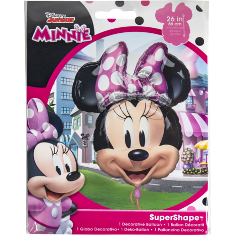Folat Minnie Mouse SuperShape Folie Ballon 63x55cm | per stuk Folat Minnie Mouse SuperShape Folie Ballon 63x55cm | per stuk