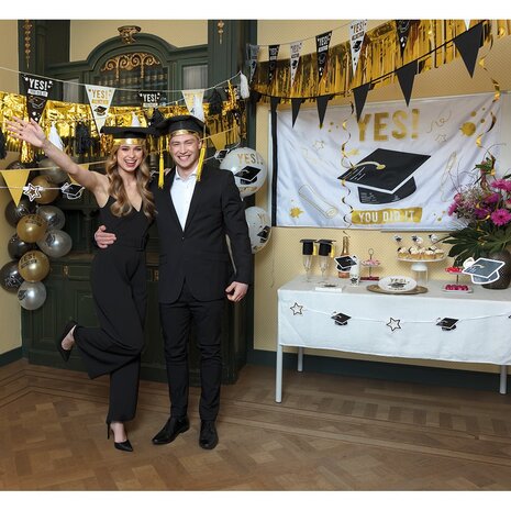 Boland Borden Geslaagd Yes You Did It 23cm | 8 stuks Boland Borden Geslaagd Yes You Did It 23cm | 8 stuks