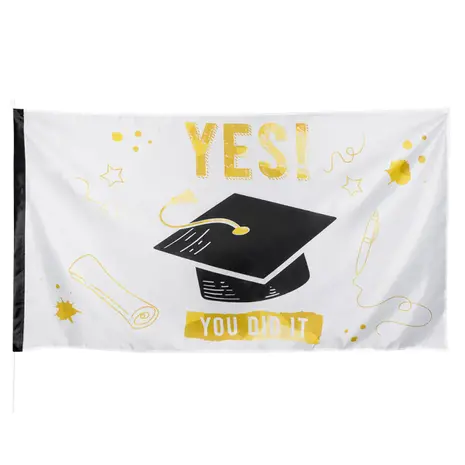 Boland Vlag Geslaagd Yes You Did It 90x150cm | per stuk Boland Vlag Geslaagd Yes You Did It 90x150cm | per stuk