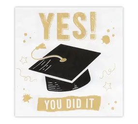 Boland Servetten Geslaagd Yes You Did It 33x33cm | 20 stuks