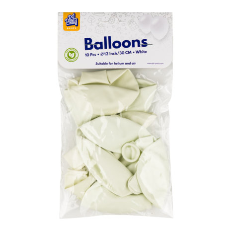 Paper Dreams Witte Ballonnen 30cm | 10, 25, 50 of 100 stuks Paper Dreams Witte Ballonnen 30cm | 10, 25, 50 of 100 stuks
