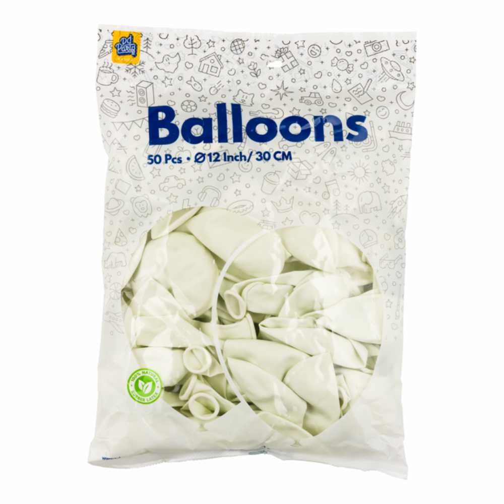 Paper Dreams White Balloons 30cm | 10, 25, 50 or 100 pieces