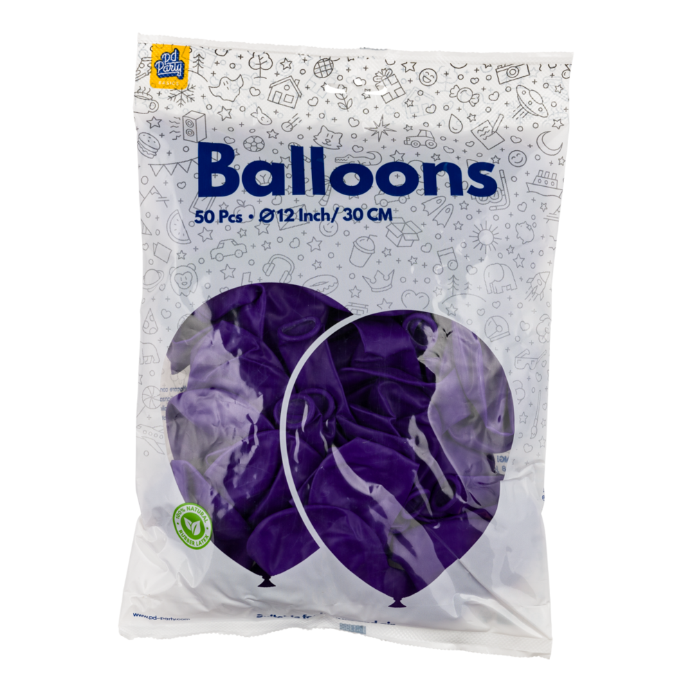 Paper Dreams Ballons violets 30 cm | 10, 25, 50 ou 100 pièces