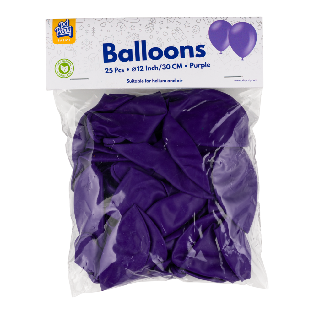 Paper Dreams Lila Luftballons, 30 cm | 10, 25, 50 oder 100 Stück
