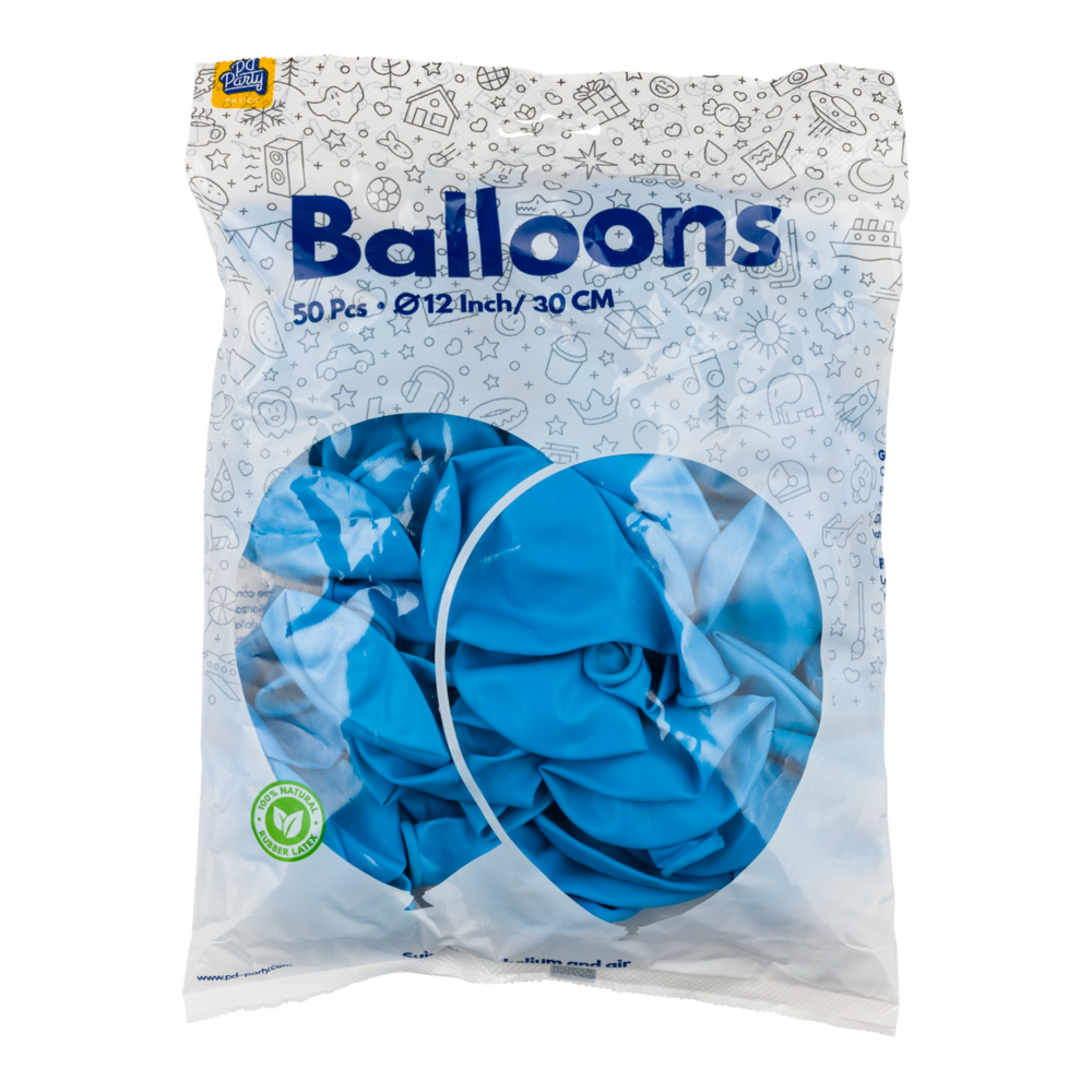 Paper Dreams Lichtblauwe Ballonnen 30cm | 10, 25, 50 of 100 stuks Paper Dreams Lichtblauwe Ballonnen 30cm | 10, 25, 50 of 100 stuks