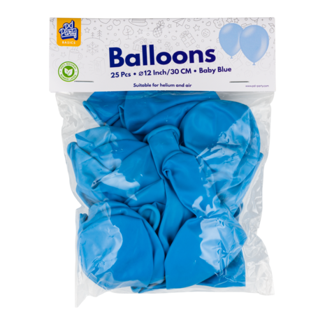 Paper Dreams Lichtblauwe Ballonnen 30cm | 10, 25, 50 of 100 stuks Paper Dreams Lichtblauwe Ballonnen 30cm | 10, 25, 50 of 100 stuks