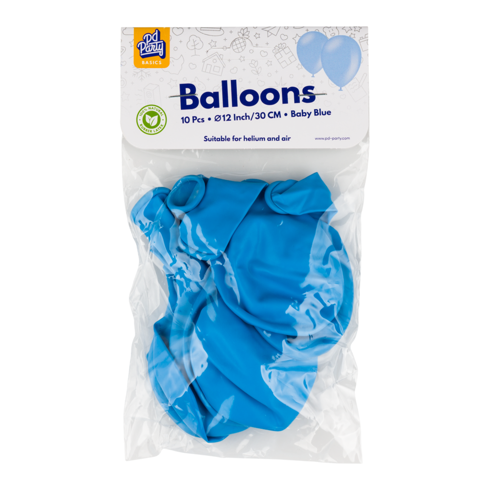 Paper Dreams Hellblaue Luftballons, 30 cm | 10, 25, 50 oder 100 Stück