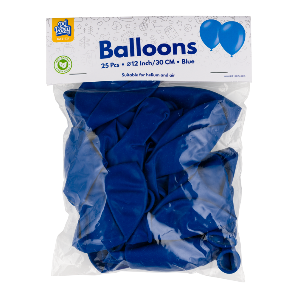 Paper Dreams Blaue Luftballons, 30 cm | 10, 25, 50 oder 100 Stück