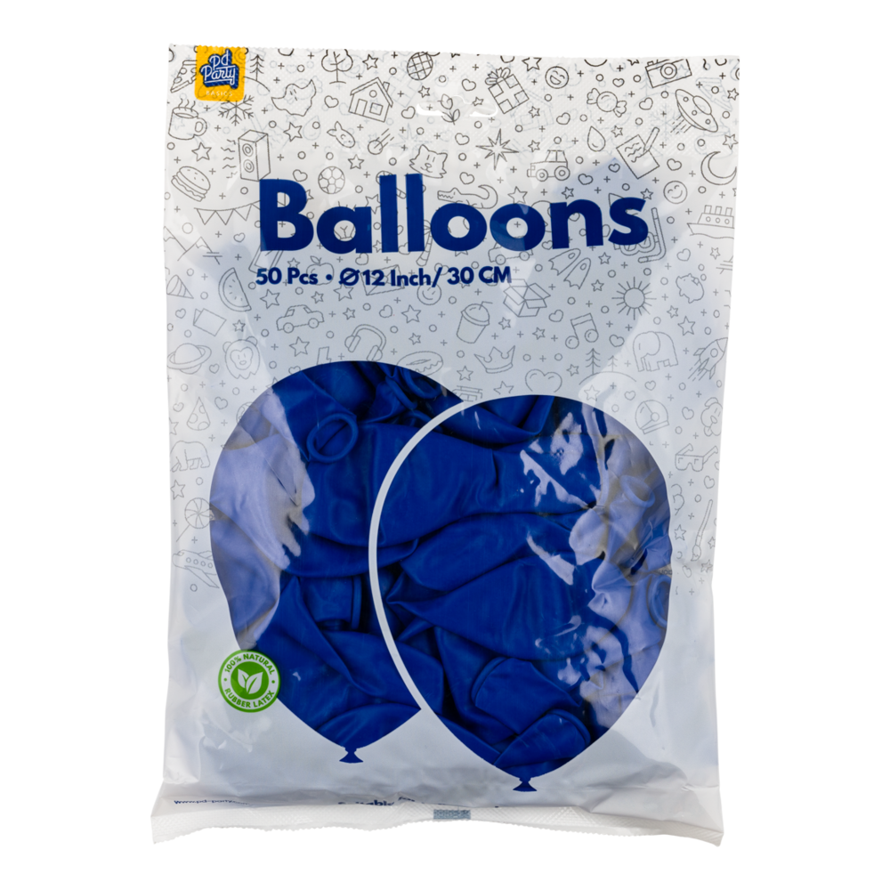 Paper Dreams Donkerblauwe Ballonnen 30cm | 10, 25, 50 of 100 stuks Paper Dreams Donkerblauwe Ballonnen 30cm | 10, 25, 50 of 100 stuks