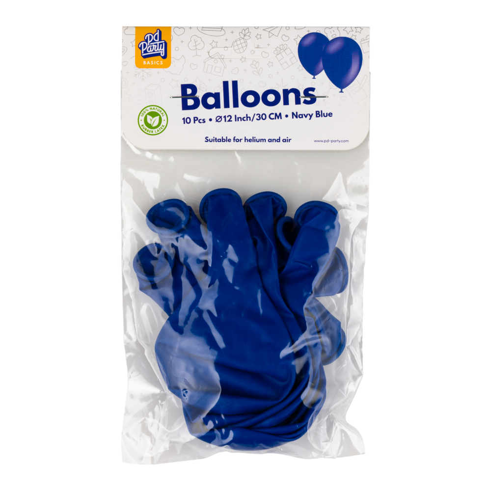 Paper Dreams Donkerblauwe Ballonnen 30cm | 10, 25, 50 of 100 stuks Paper Dreams Donkerblauwe Ballonnen 30cm | 10, 25, 50 of 100 stuks