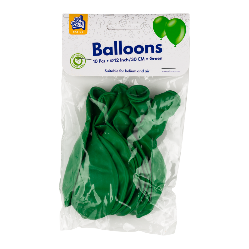 Paper Dreams Green Balloons 30cm | 10, 25, 50 or 100 pieces