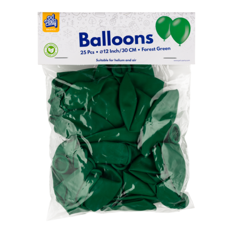 Paper Dreams Donkergroene ballonnen 30cm | 10, 25, 50 of 100 stuks Paper Dreams Donkergroene ballonnen 30cm | 10, 25, 50 of 100 stuks