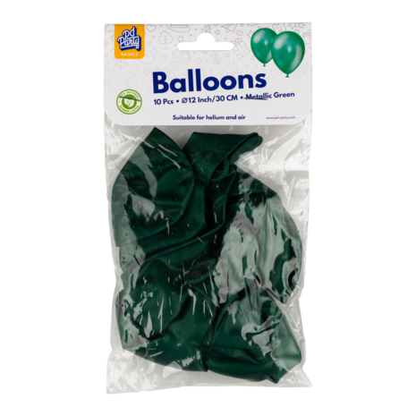 Paper Dreams Dark Green Metallic Balloons 30cm | 10, 25, 50 or 100 pieces