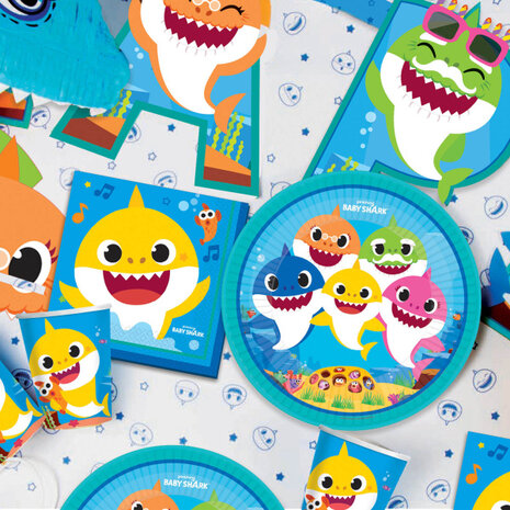 Amscan Baby Shark Becher 250 ml | 8 Stück