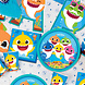 Amscan Baby Shark Bekers 250ml | 8 stuks Amscan Baby Shark Bekers 250ml | 8 stuks