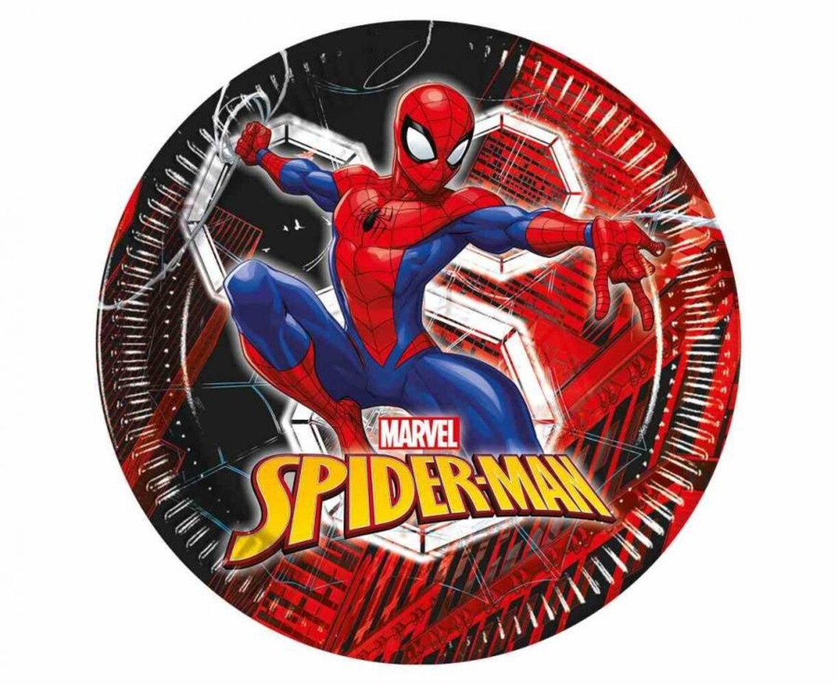 Procos Party Spiderman Signs World of Webs 23 cm | 8 pièces