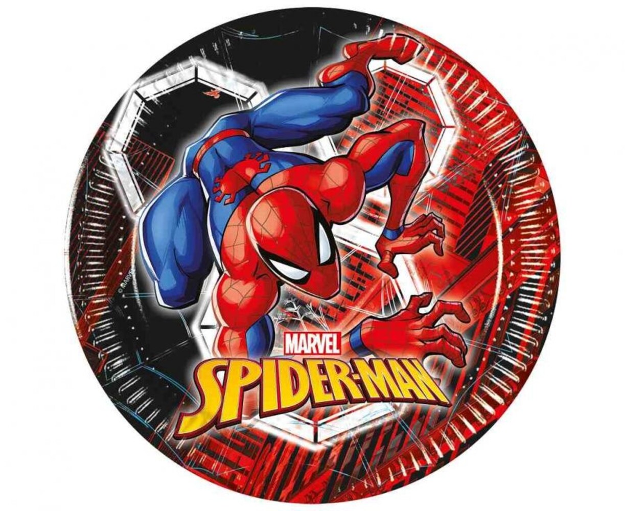 Procos Party Spiderman Signs World of Webs 20cm | 8 pieces