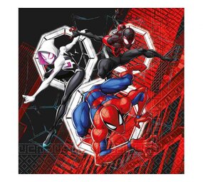 Procos Party Spiderman Servetten World Of Webs 33x33cm | 20 stuks Procos Party Spiderman Servetten World Of Webs 33x33cm | 20 stuks