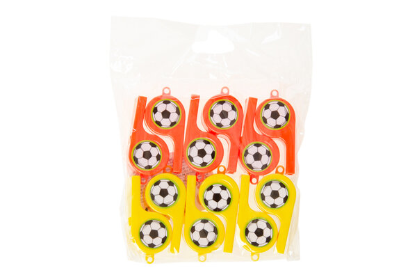 LG Imports Voetbalfluitjes Plastic | 12 stuks LG Imports Voetbalfluitjes Plastic | 12 stuks