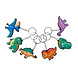 LG Imports Dinosaur Keychain | 12 pieces