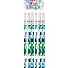 Henbrandt Crayons de football avec gomme 19 cm | Lot de 6 Henbrandt Crayons de football avec gomme 19 cm | Lot de 6