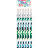 Henbrandt Football Pencils with Eraser 19cm | 6 pieces Henbrandt Football Pencils with Eraser 19cm | 6 pieces